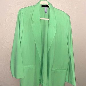 Green oversized blazer